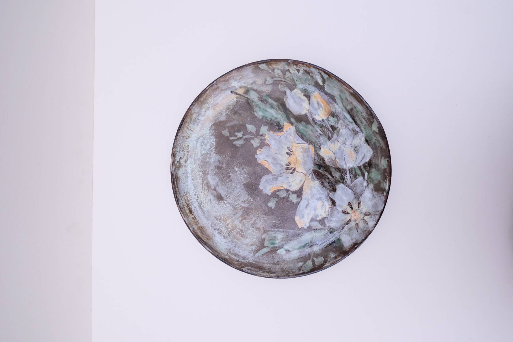 Ceramic dish by Alexandre Kostanda, France 1970