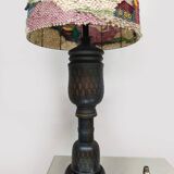 Italian vintage ceramic table lamp Bitossi XL Aldo Londi