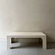 Prisunic coffee table in off-white fibreglass, 1970s design.