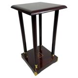 Secession pedestal in mahogany