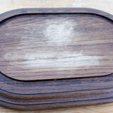 Antique oval glass globe 40.5 cm high