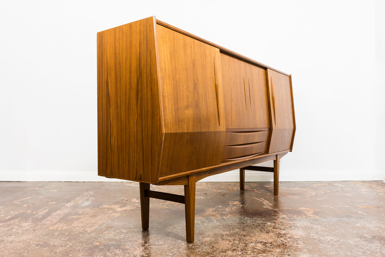 Danish Teak Highboard, 1960s