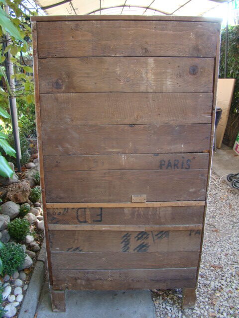 Old Paris wardrobe gray patina