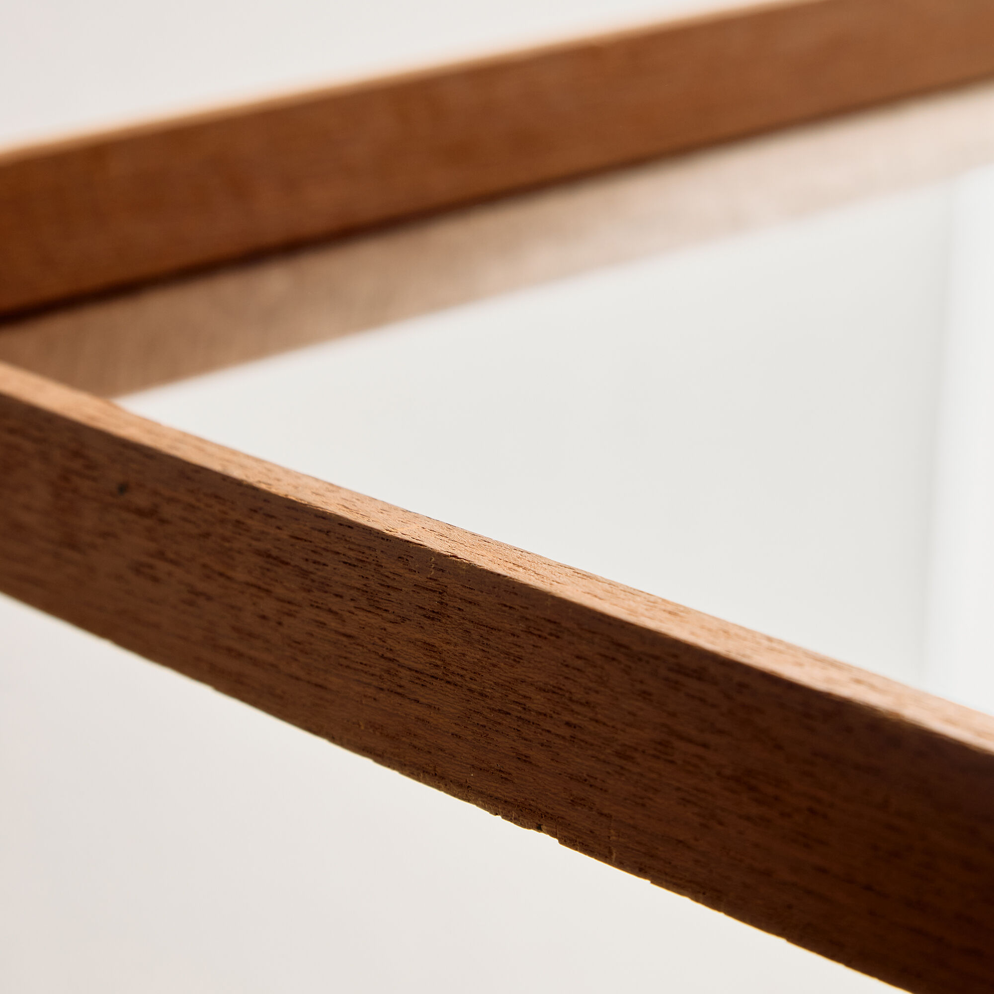 Framed mirror in teak
