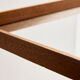 Framed mirror in teak