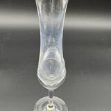 Vase signé Daum France – cristal clair
