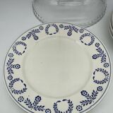 Set of 10 Nuneville flat and soup plates from 1890