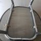 Pair of vintage chairs in metal and grey