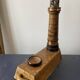 Lampe phare souvenir de Calais en bois