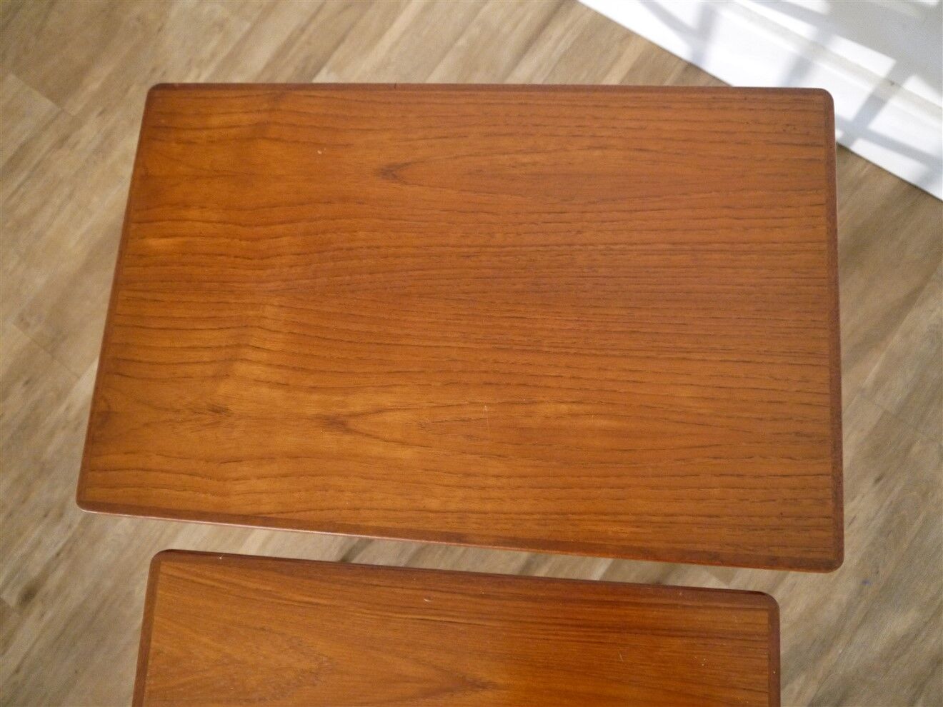 Danish teak trundle tables 1960