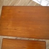 Tables gigognes danoises en teck 1960