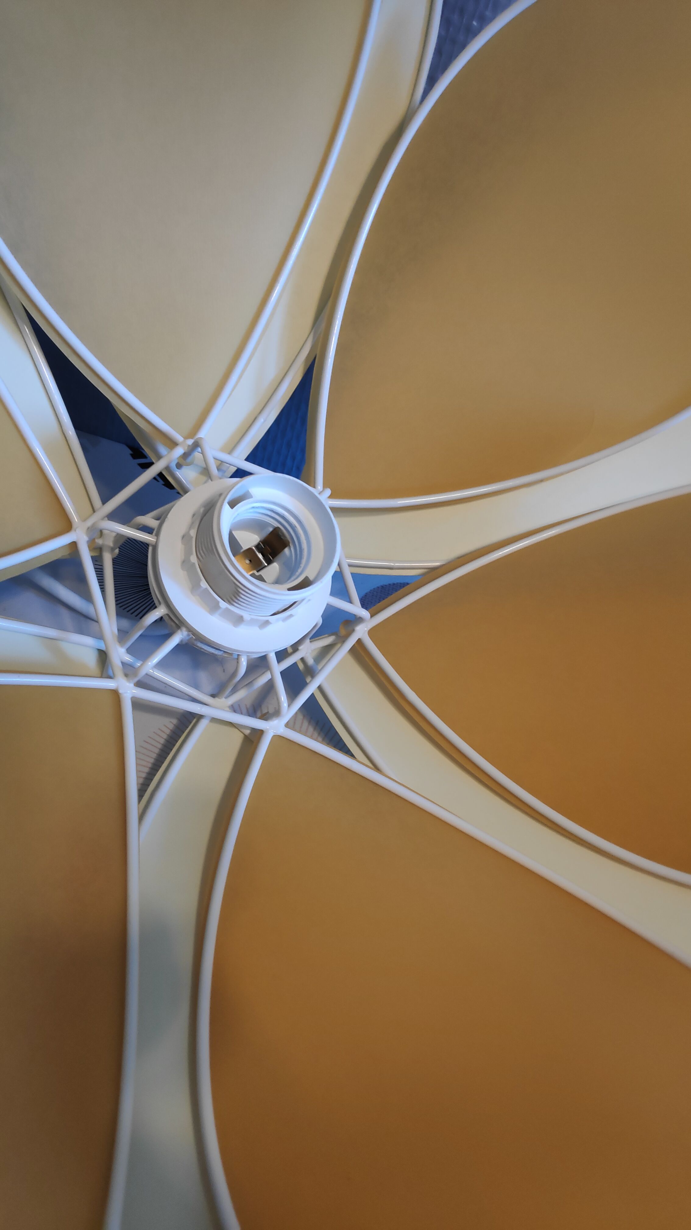 Vintage two-coloured and bi-corolla flower hanging