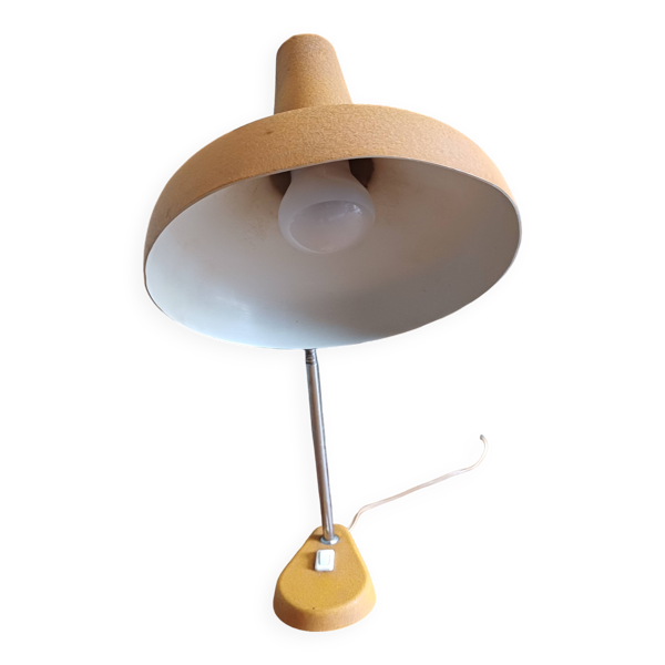 Lampe Vintage des Années 60 Métal Orangé