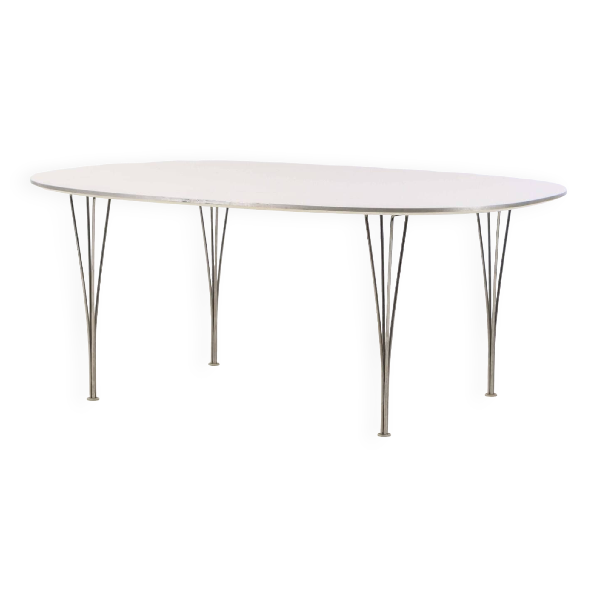 Super ellipse table by Jacobsen & Mathsson (Piet Hein, brown label) 180x120