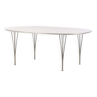 Super ellipse table by Jacobsen & Mathsson (Piet Hein, brown label) 180x120