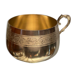 Lunch cup in silver metal Regency style