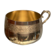 Lunch cup in silver metal Regency style