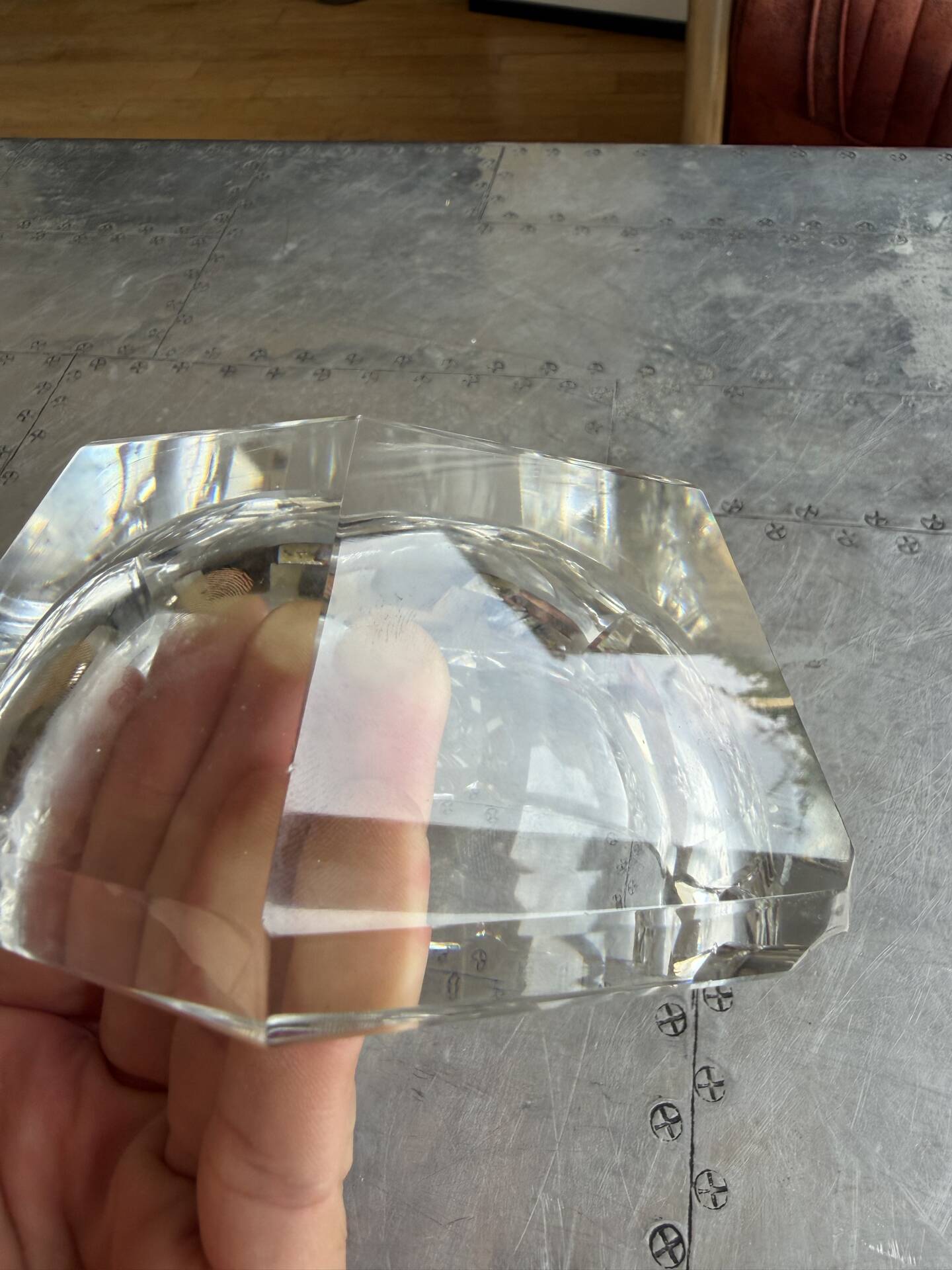 Crystal ashtray