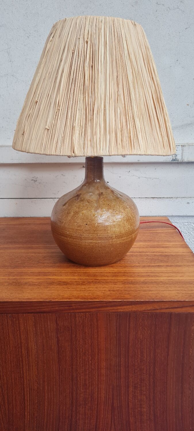 Lampe en grès circa 1950