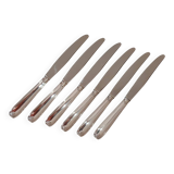 Silver-plated metal cheese knives