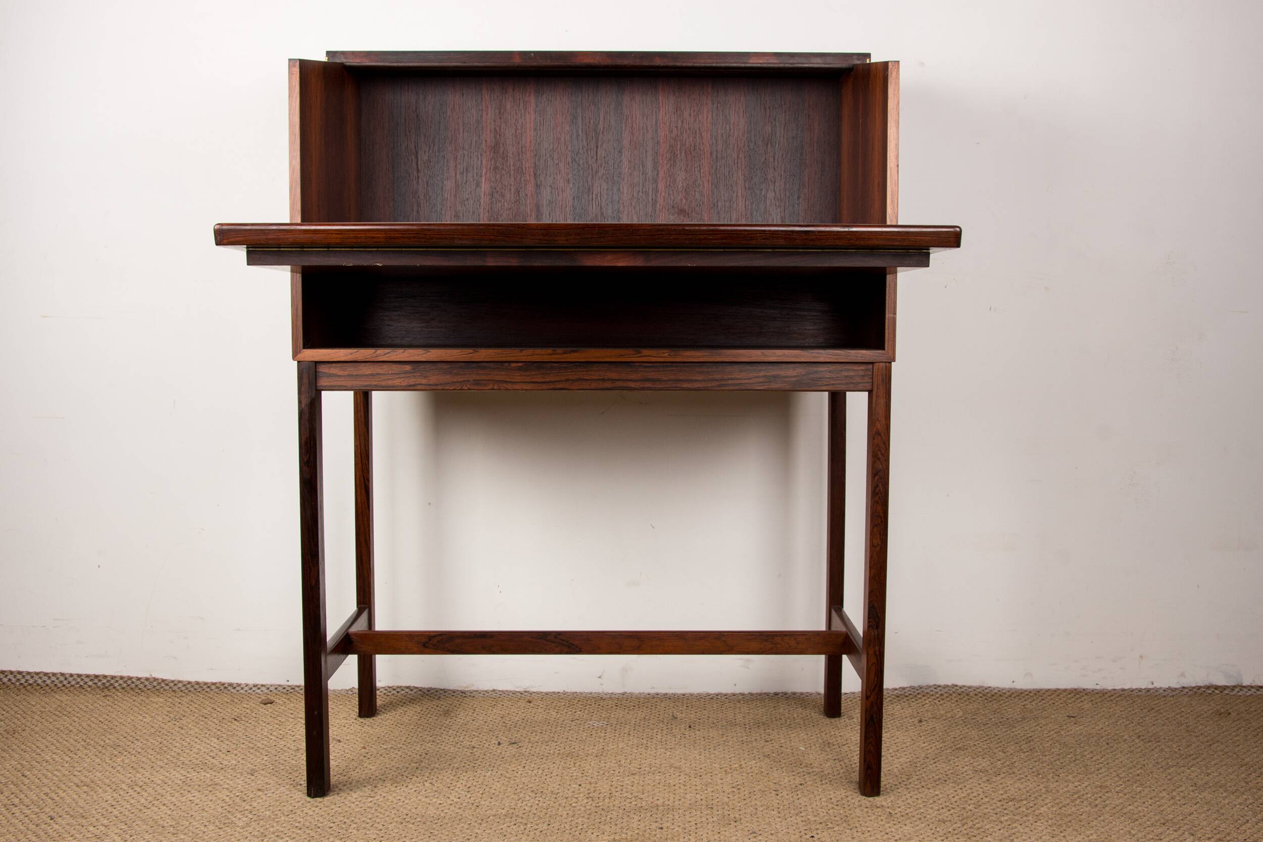 Scriban bar and secretary in Rosewood and Formica by Hans Olsen for CS Mobler 1960.