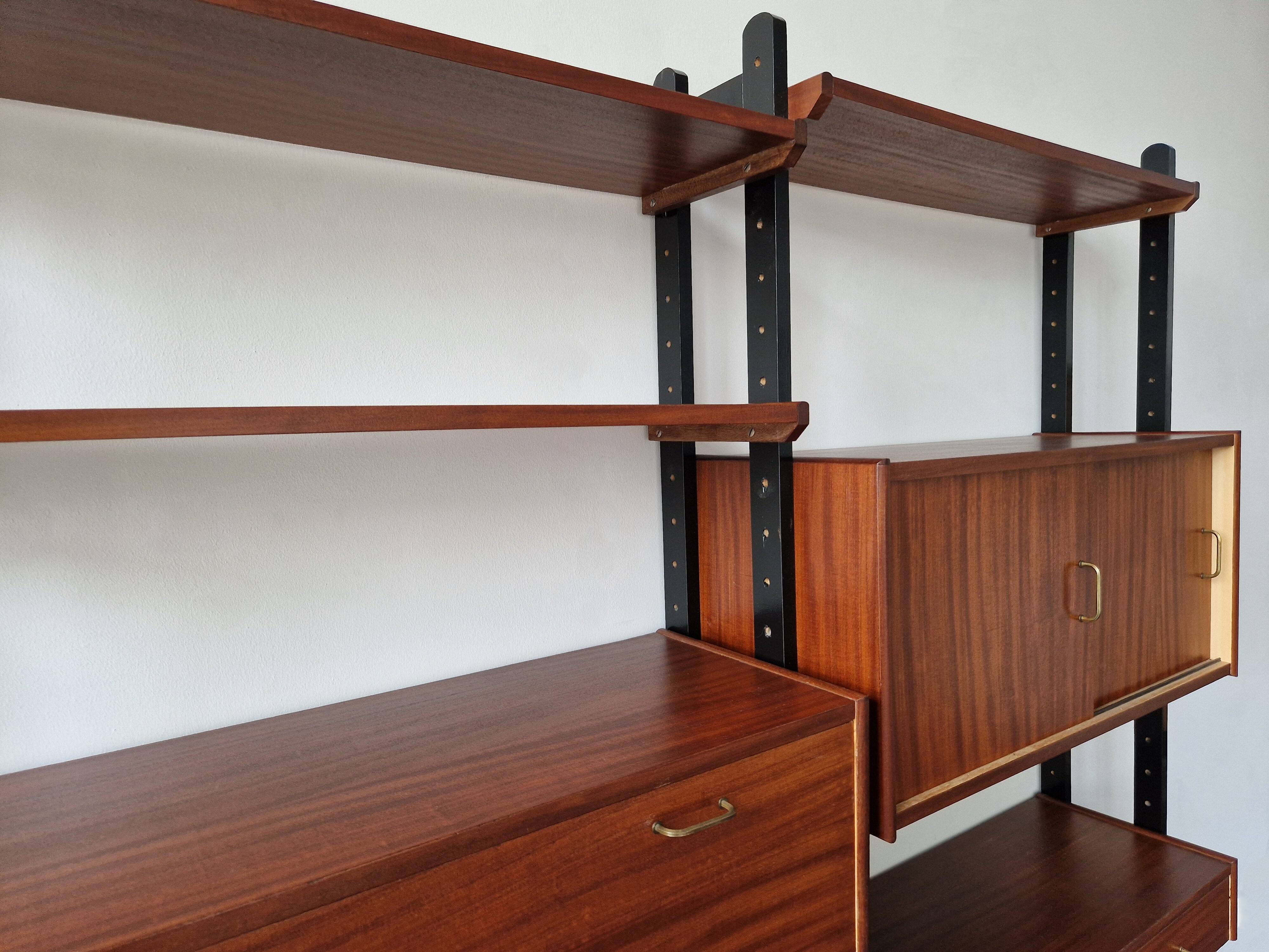 Vintage modular wall unit for Simpla Lux, The Netherlands 1960's