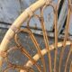Vintage 1960s rattan shell chair – an icon of bohemian design.