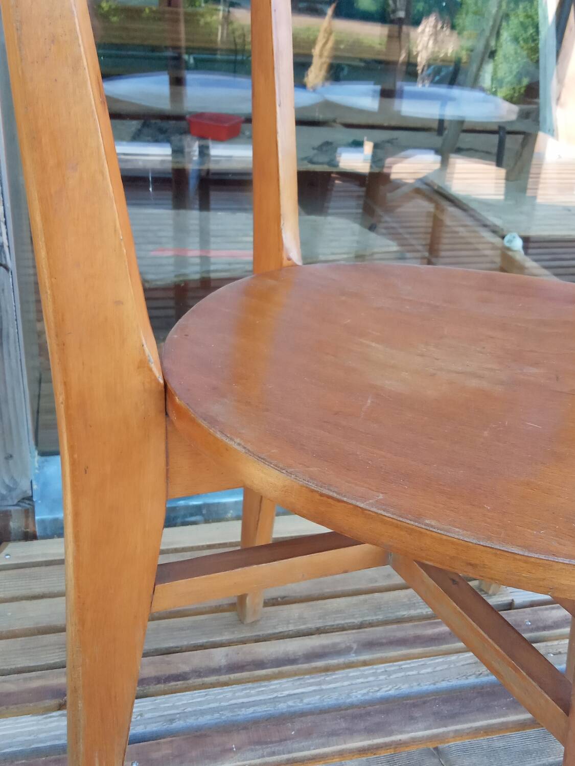 Pair of 1950s bistro chairs