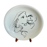 Plate after Picasso mother and child Salins France