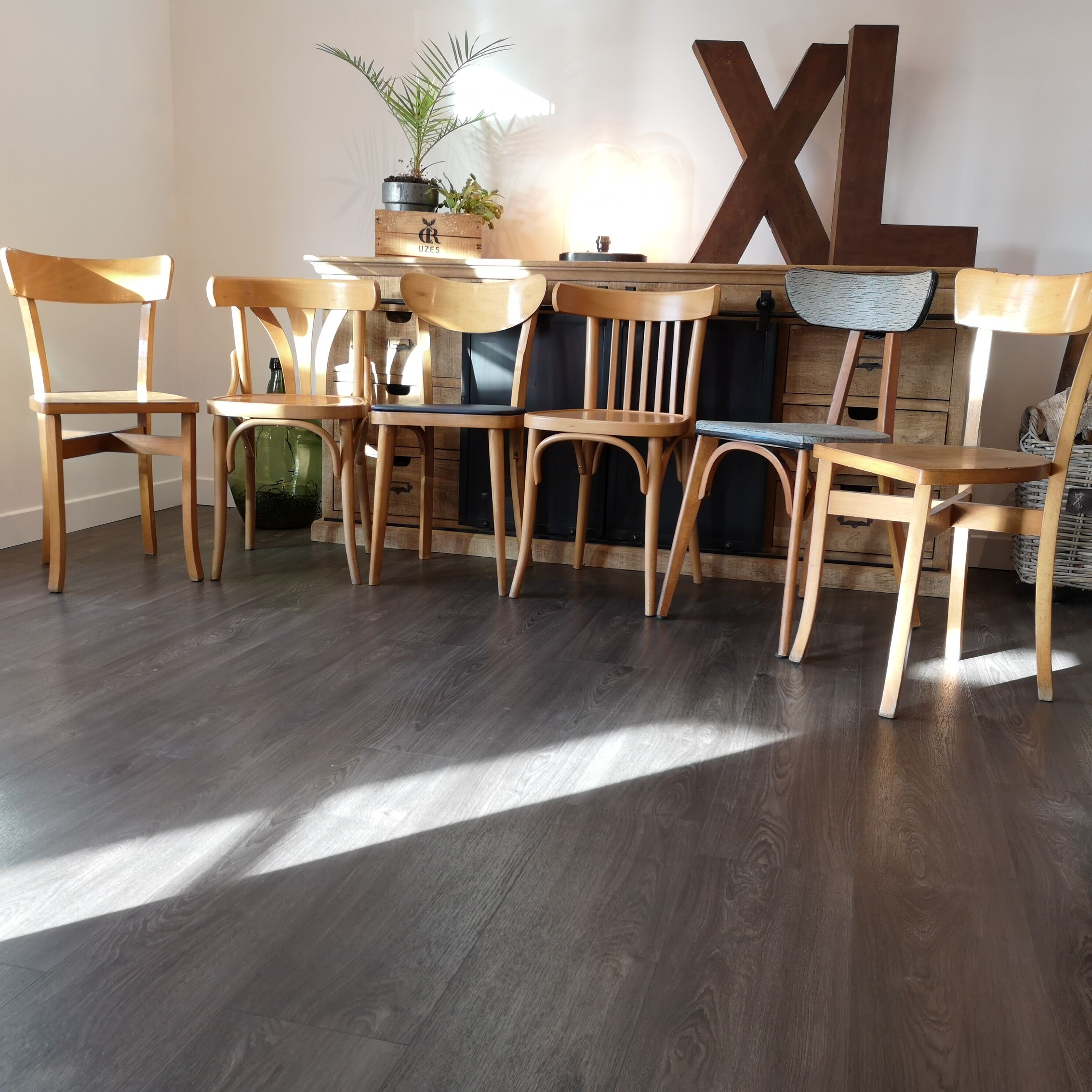 Set of 6 chairs Bistro mismatched