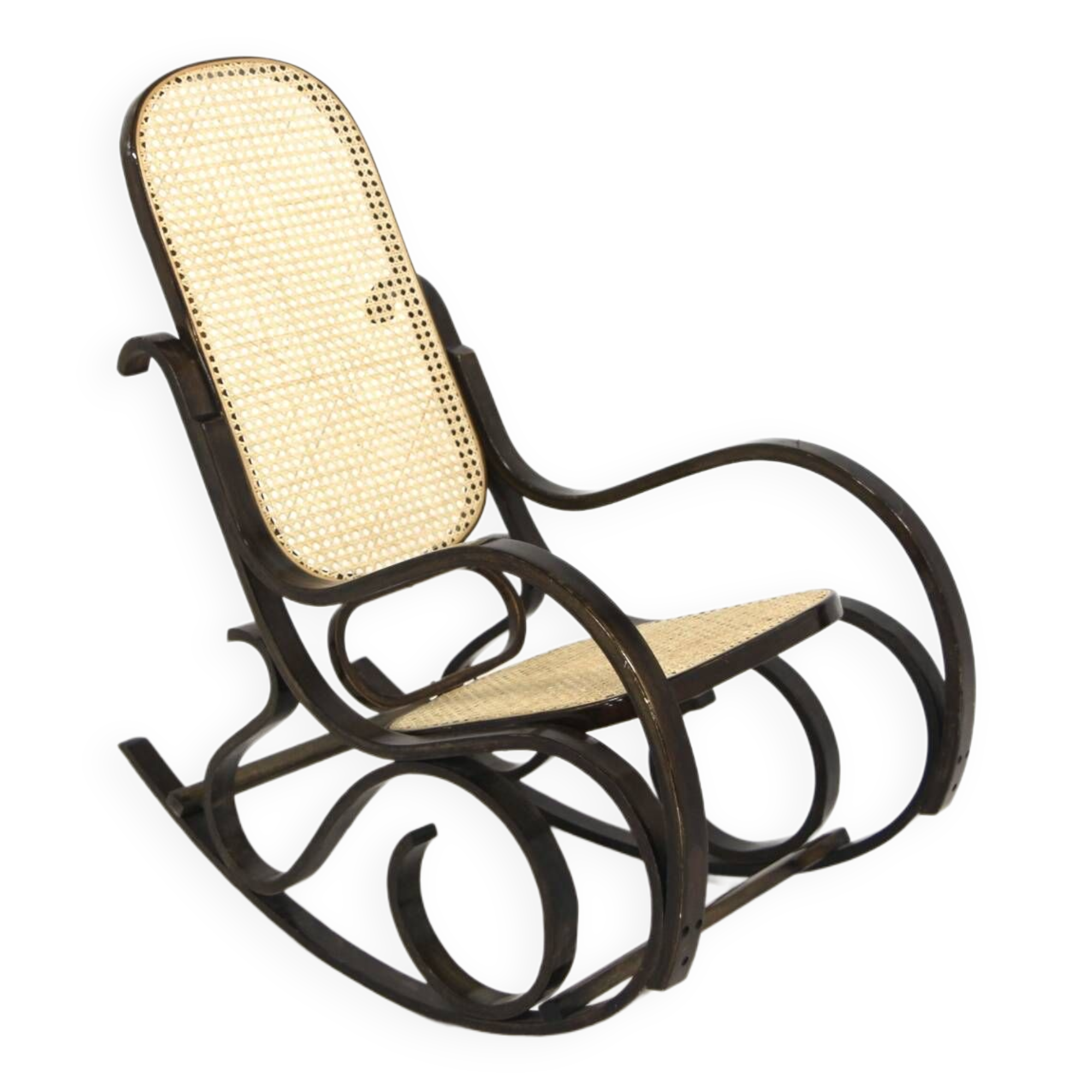 Beech rocking chair, Sweden, 1970