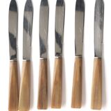 Series of 6 bakelite knives