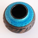 Mid-century modern studio art ceramic vase by Inger Persson for Rörstrand, Sweden, 1970s