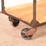 Industrial trolley cart shelving unit