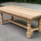19th century farmhouse table renovated in solid oak 200cm