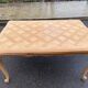 Louis XV extendable dining table from the 20th century, renovated in cherry wood, 250cm.