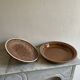 Kiwi slip ceramic pie dish