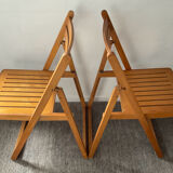 Paire de chaises pliantes vintage des années 70-80