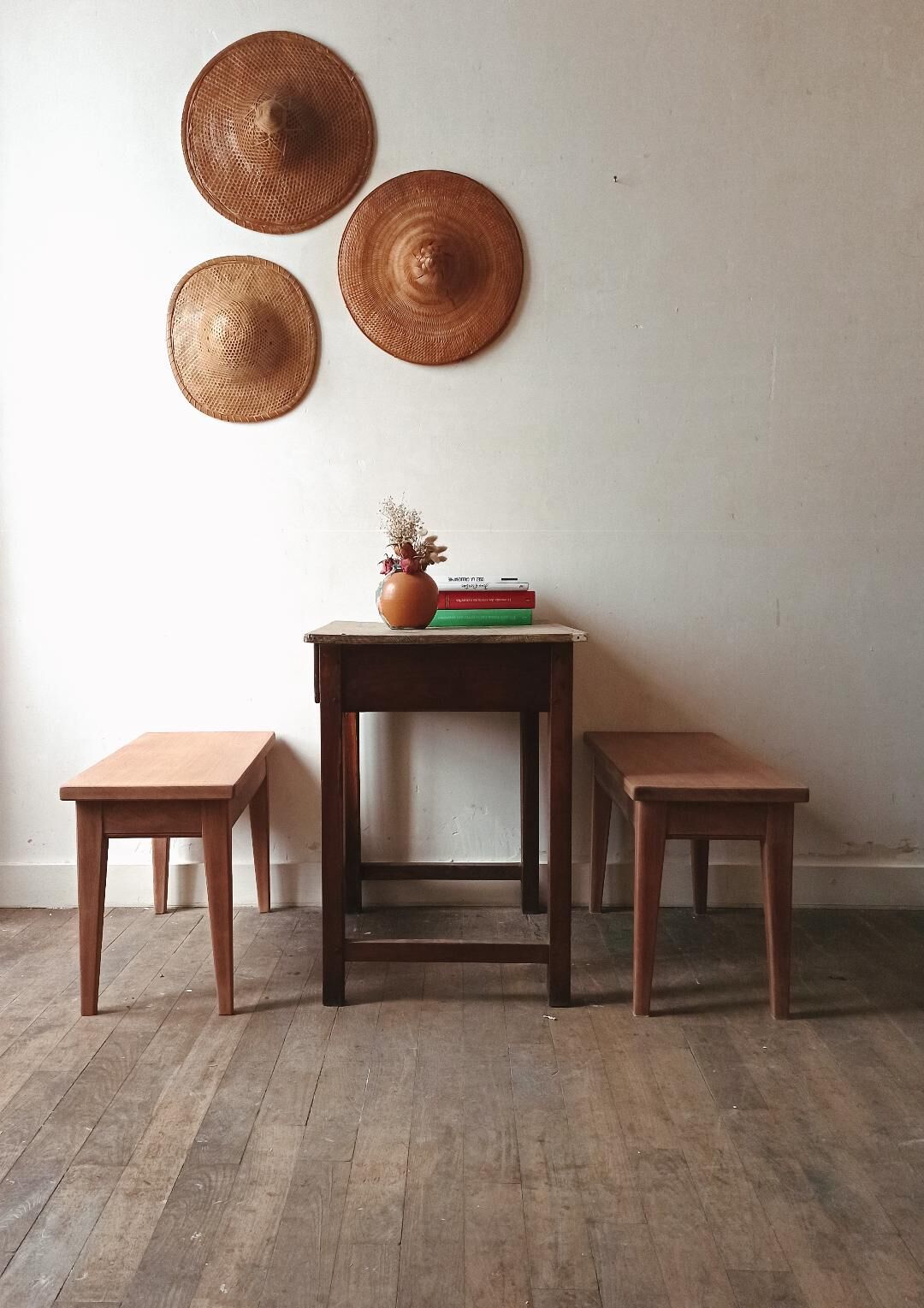 Solid wood benches