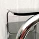 Console design 70 métal chromé verre fumé