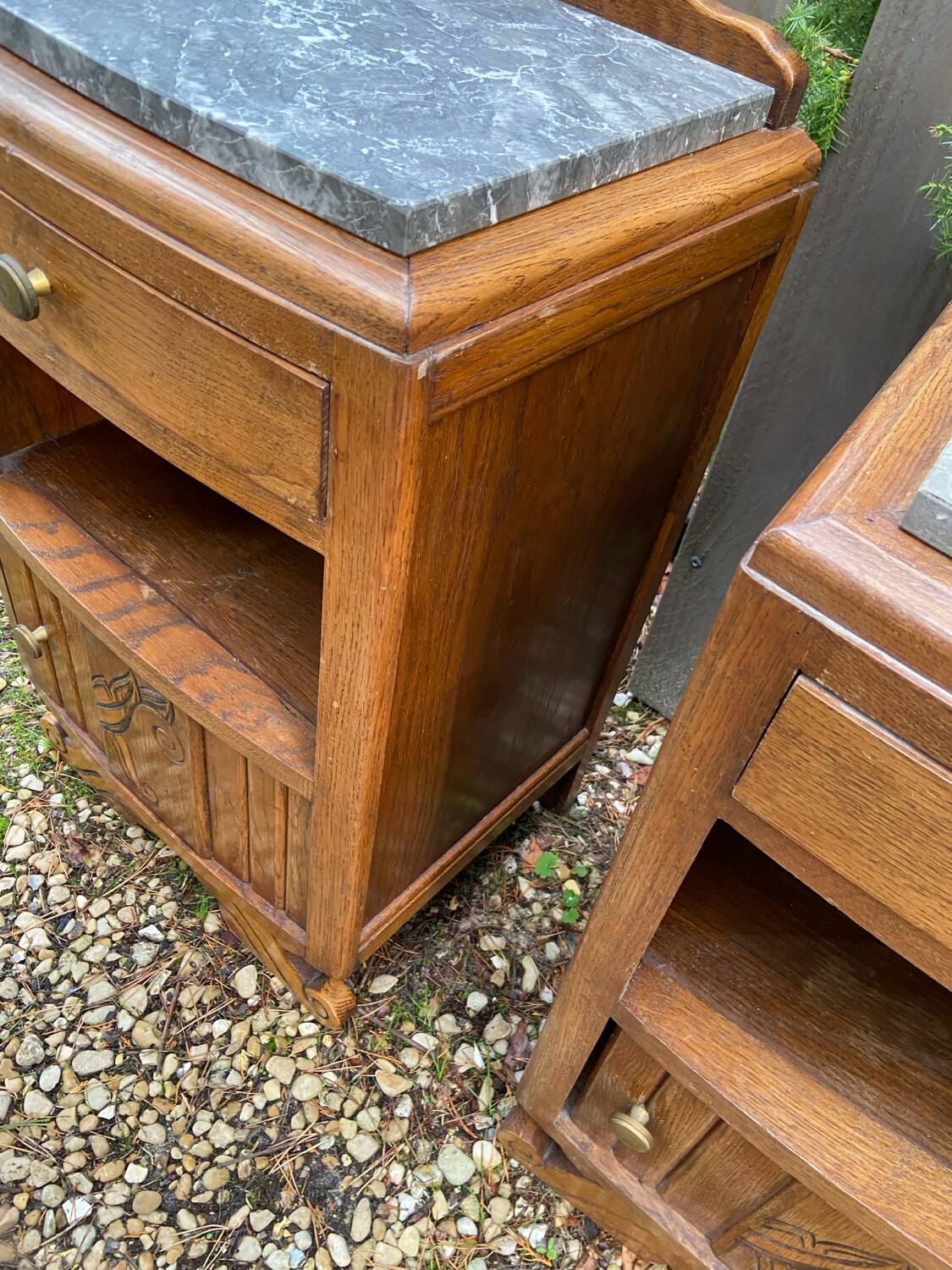 Pair of art deco bedside tables