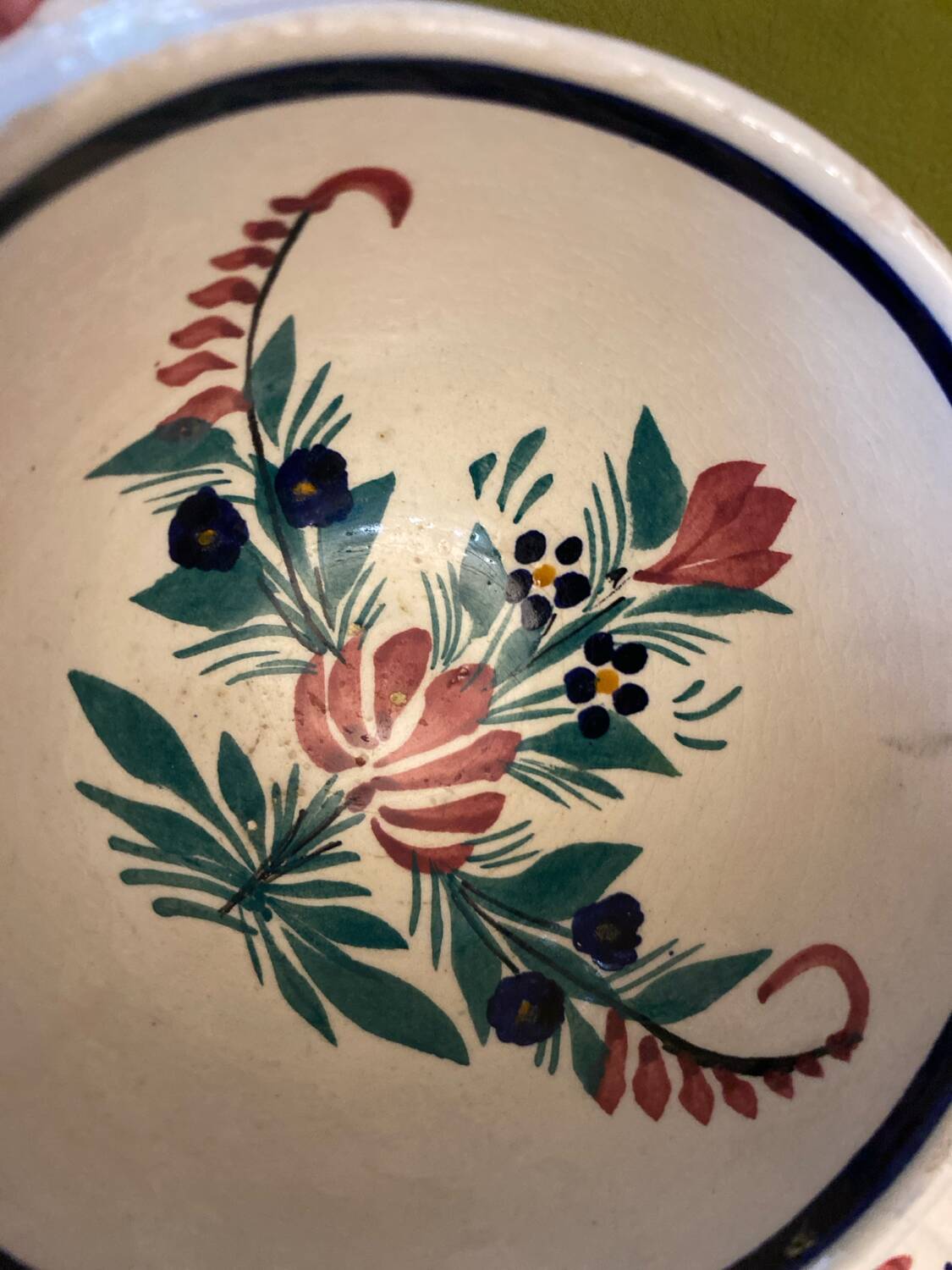 Antique Breton ear bowl