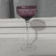 14cl wine glass, Nancy Houillon crystal, lined with amethyst art deco