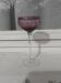 14cl wine glass, Nancy Houillon crystal, lined with amethyst art deco