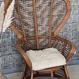 Fauteuil en rotin 1960