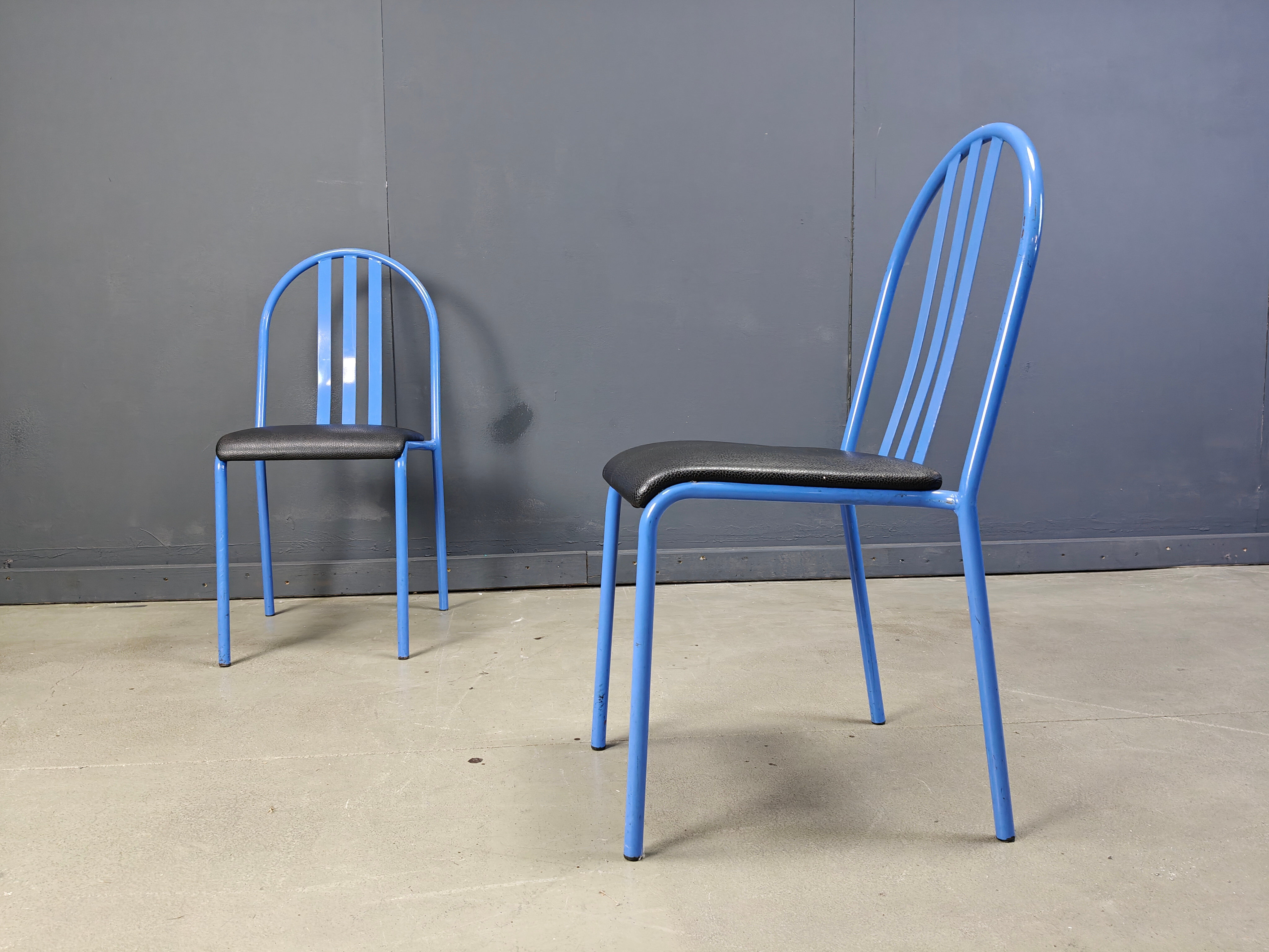 Ensemble de chaises Nr 222 par Robert Mallet-Stevens, années 1980, ensemble de 7.