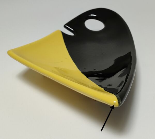 Vide poche anthropomorphe céramique années 50