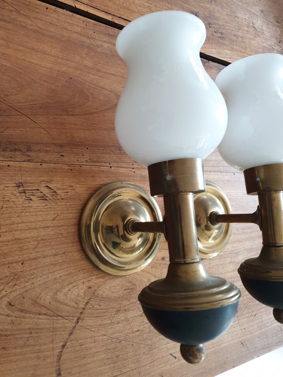 Pair of antique wall lamps