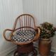 Fauteuil pivotant en bambou des années 70