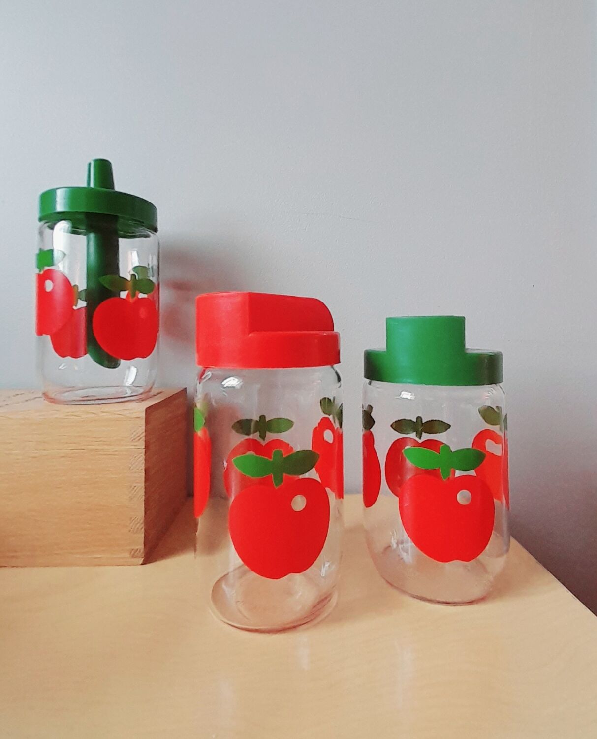 Lot de 3 bocaux Henkel 60s